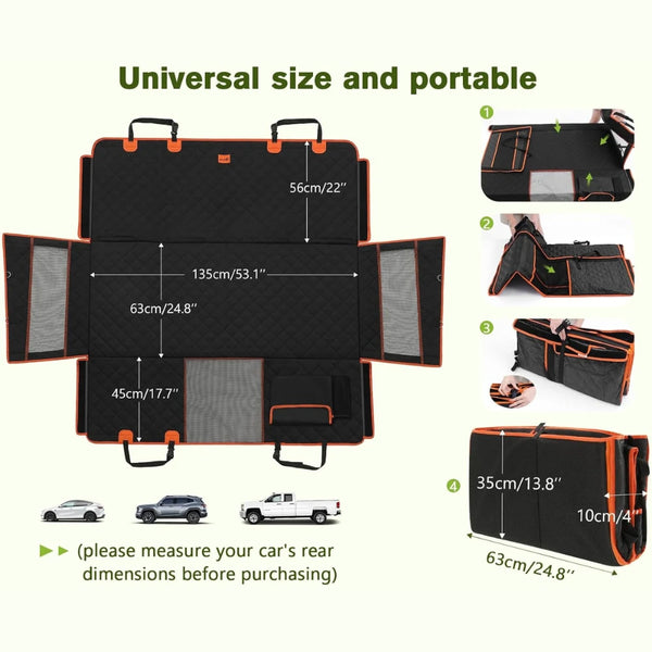 Portable Universal Pet Car Seat Cover