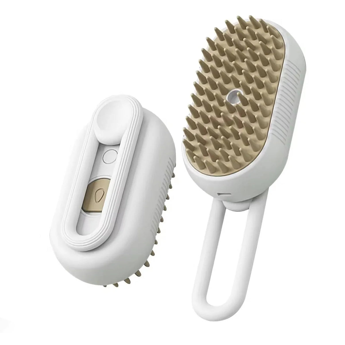 pet brush with steam spray system