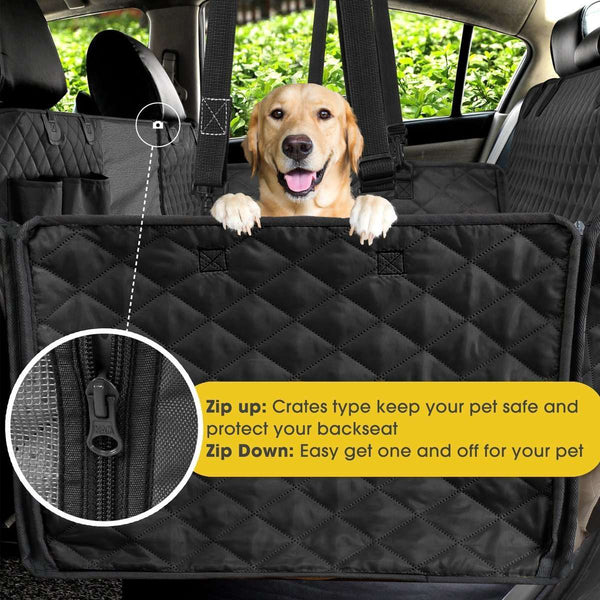 Premium Rear Dog Car Seat Cover - Waterproof & Durable Protection