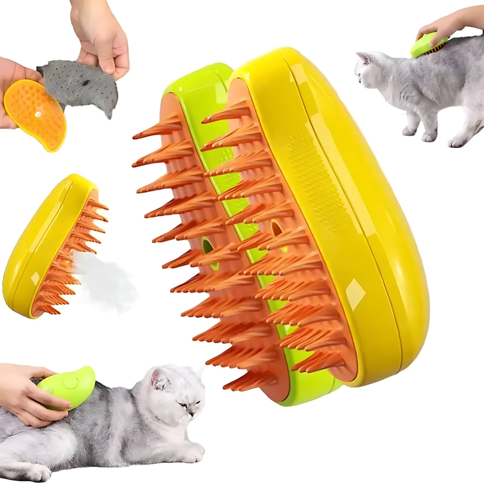 Pet Grooming Steam Brush