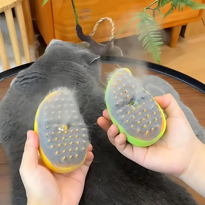 Pet Grooming Steam Brush