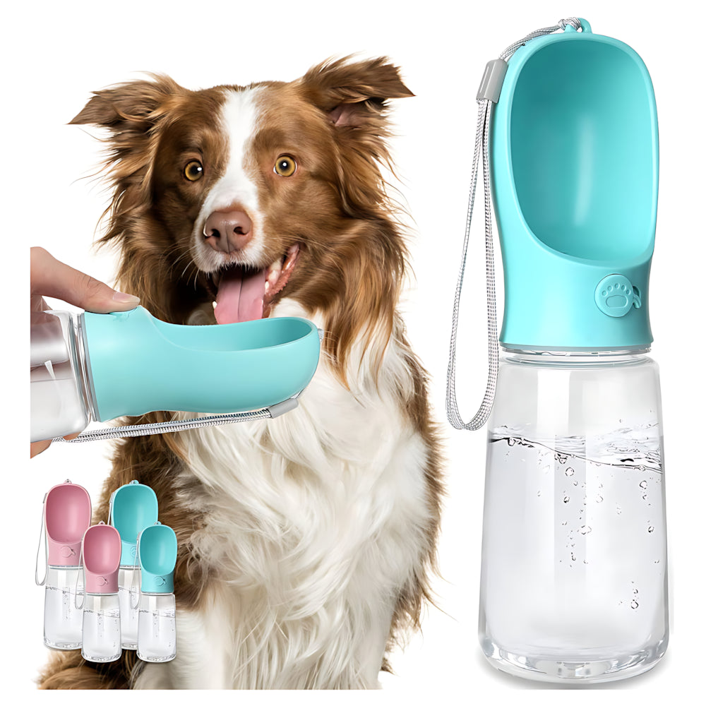 Leak-Proof Portable Dog Water Bottle with Bowl