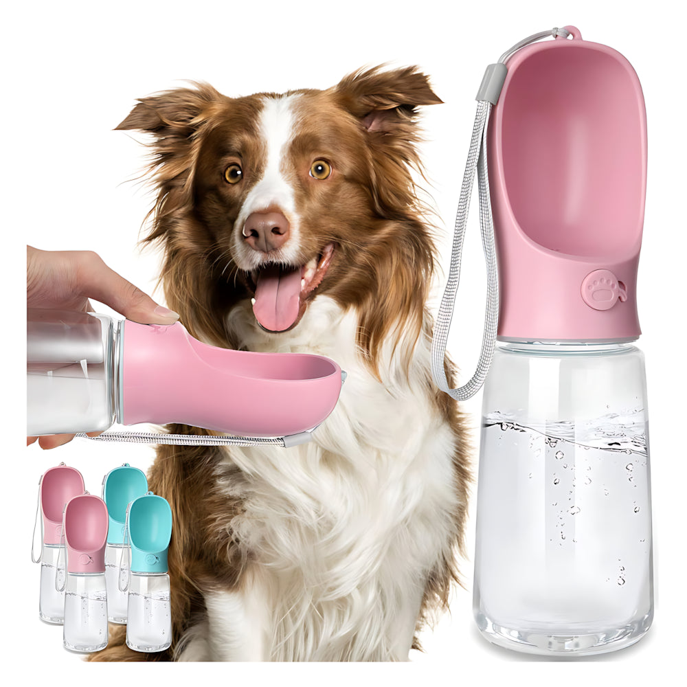 Leak-Proof Portable Dog Water Bottle with Bowl