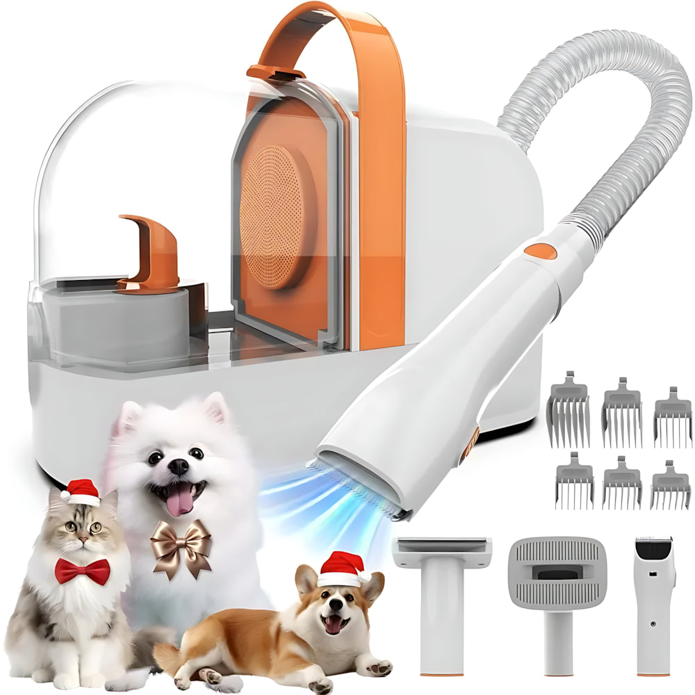 Dog Grooming Vacuum Kit with Clippers